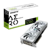 GIGABYTE GeForce RTX 5080 AERO OC SFF 16G GDDR7 DLSS 4 256 Bit BeyazEkran Kartı GV-N5080AERO OC-16GD thumbnail 1