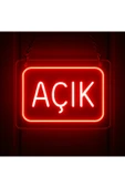 Magnetfoto Neon led tabela ‘Açık’ yazısı thumbnail 1