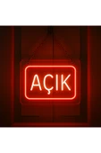 Magnetfoto Neon led tabela ‘Açık’ yazısı thumbnail 2