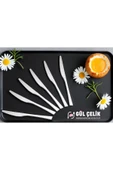 Gül Çelik Yemek Bıçağı 12 Parça 12 Kişilik 18/0 Kalite 3 MM Kalınlık thumbnail 1
