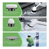 MPI BC-4 Şarj Edilebilir Elektrikli Temizlik Fırçası – 17 Parça Çok Amaçlı Set (Mutfak, Banyo, Araç) thumbnail 15