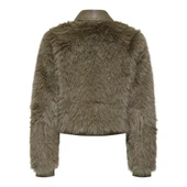 Kadın Kahve Onlyumi Life Faux Fur Jacket Otw Ceket 15356776 thumbnail 8