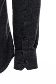 Desensiz Slim Fit Oduncu Koyu Gri Erkek Gömlek - Wessi thumbnail 4