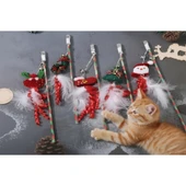 Yılbaşı Temalı Zilli Kedi Oyun Oltası thumbnail 1