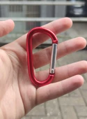 Alüminyum Kırmızı Karabina 8MM (5ADET) thumbnail 1