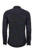 Desensiz Slim Fit Oduncu Koyu Gri Erkek Gömlek - Wessi thumbnail 3