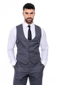 Desensiz Slim Fit Antrasit Erkek Takım Elbise - Wessi thumbnail 8