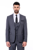 Desensiz Slim Fit Antrasit Erkek Takım Elbise - Wessi thumbnail 9