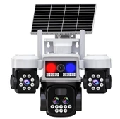 O-Kam 5051 9MP 10X Zoom 4 Lens 3 Ekran UltraHD 4G Solar Akıllı Güvenlik Kamerası thumbnail 12