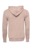 Kapşonlu Cepli Düz Bej Erkek Sweatshirt - Wessi thumbnail 2