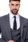 Desensiz Slim Fit Antrasit Erkek Takım Elbise - Wessi thumbnail 2