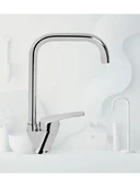 Fuma Collection Krom Kare Boru Mix Mutfak Lavabo Musluk Bataryası thumbnail 2