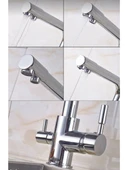 Fuma Collection Krom Lüx 3 Yollu Arıtma Çıkışlı Aç Kapa Mutfak Eviye Musluk Bataryası thumbnail 3