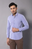 Armürlü Buz Mavi Erkek Gömlek | Wessi thumbnail 1