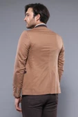 Tek Düğme Hakim Yaka Bej Erkek Ceket - Wessi thumbnail 5