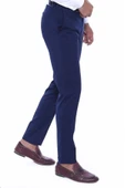 Düz Slim Fit Lacivert Erkek Kumaş Pantolon - Wessi thumbnail 2