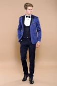 İndigo Ceketli Damatlık Takım Elbise | Wessi thumbnail 5