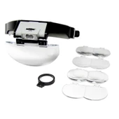 Lens Takmalı 5 Lenslı Led Lambalı Şapka Tip Büyüteç thumbnail 4