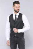 Düz Füme Slim Fit Ceket Yelek Set | Wessi thumbnail 5