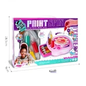 Pilli Döner Zemin Grafiti Boyama Seti Döner Tezgahlı Kız Çocuk Sanat Aktivite Seti thumbnail 2