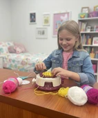 Oyuncak Bere Atkı Örme Makinesi Full Set Çocuklar İçin Yaratıcı Örgü Tasarım Seti thumbnail 2