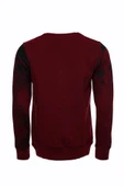Bordo Taşlı Baskılı Sweatshirt - Wessi thumbnail 3