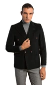 Kruvaze Slimfit Siyah Ceket - Wessi thumbnail 1