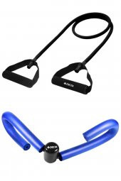 Delta Thigh Master Kalça Basen Şekillendirici + 120 Cm Tutacaklı Tam Sert Pilates Direnç Lastiği - 1