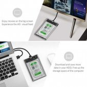 2.5 Inç Hdd Ssd Kutusu Usb 3.0 Harici Harddisk Kutusu QG-ST04 - 5