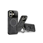 İphone 16 Kılıf Joy Lens Standlı Kapak - Mor thumbnail 2