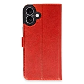 İphone 16 Kılıf Trend S Plus Kapaklı Kılıf - Kırmızı thumbnail 1