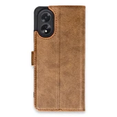 Oppo A38 Kılıf Trend S Plus Kapaklı Kılıf - Taba thumbnail 1