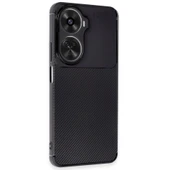 Huawei Nova 12 Se Kılıf Auto Focus Karbon Kapak - Siyah thumbnail 2