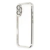 İphone 16 Kılıf Razer Lensli Silikon - Gümüş thumbnail 2