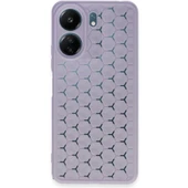 Xiaomi Redmi 13c Kılıf Petek Silikon Kapak - Lila thumbnail 1