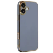 İphone 16 Kılıf Volet Silikon - Mavi thumbnail 1