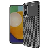 Oppo A38 Kılıf Auto Focus Karbon Kapak - Siyah thumbnail 1