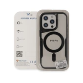 İphone 16 Pro Max Kılıf Boyi Magsafe Silikon Kapak - Lacivert thumbnail 3