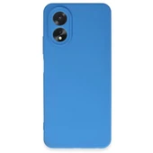 Oppo A38 Kılıf First Silikon - Mavi thumbnail 1