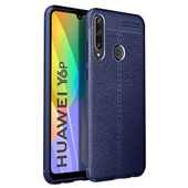 Huawei Y6p Kılıf Auto Focus Kapak - Lacivert thumbnail 1