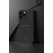 İphone 16 Pro Kılıf Kelvin Kartvizitli Silikon - Koyu Yeşil thumbnail 2