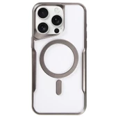 İphone 16 Pro Max Kılıf Boyi Magsafe Silikon Kapak - Titan Gri thumbnail 1