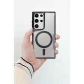 Samsung Galaxy S24 Kılıf Boyi Magsafe Silikon Kapak - Titan Gri thumbnail 2