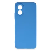Oppo A38 Kılıf First Silikon - Mavi thumbnail 2