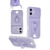 Xiaomi Mi 11 Lite Kılıf Zuma Kartvizitli Yüzüklü Silikon - Yeşil thumbnail 4