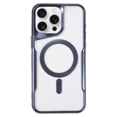 İphone 16 Pro Kılıf Boyi Magsafe Silikon Kapak - Lacivert thumbnail 1