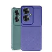 Oppo Reno 11f Kılıf Auto Focus Karbon Kapak - Koyu Yeşil thumbnail 3