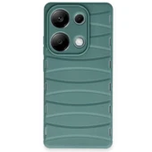 Xiaomi Redmi Note 13 Pro 4g Kılıf Bibercas Silikon Kapak - Koyu Yeşil thumbnail 1