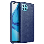 Oppo Reno 4 Lite Kılıf Auto Focus Kapak - Lacivert thumbnail 1