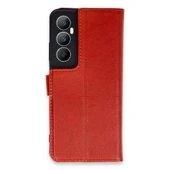 Realme C65 Kılıf Trend S Plus Kapaklı Kılıf - Kırmızı thumbnail 1